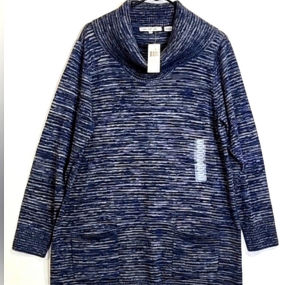 Eight eight eight cowl neck tunic sweater NWT